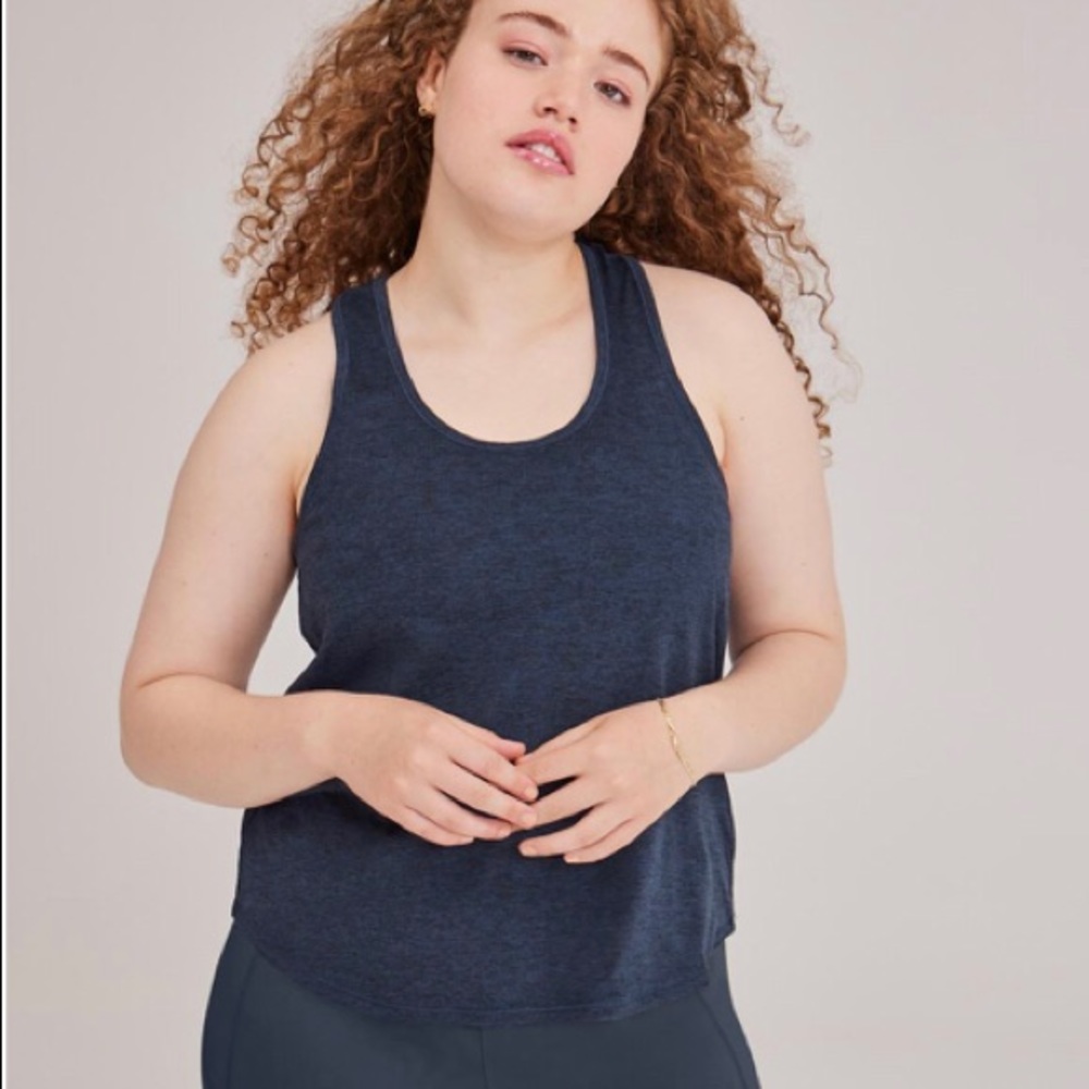 NWT girlfriend collective Midnight Train Tank